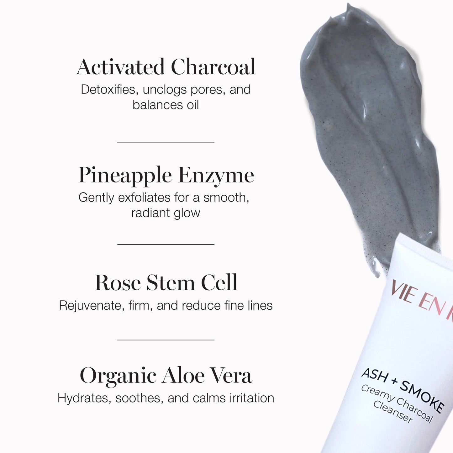 Ash + Smoke Creamy Charcoal Cleanser