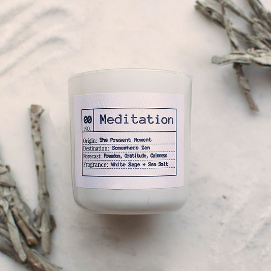 Meditation Soy Candle, Slow Burn Candle